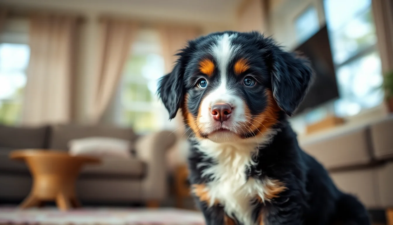 Bernes de la Montaña cachorro: primeras semanas en casa