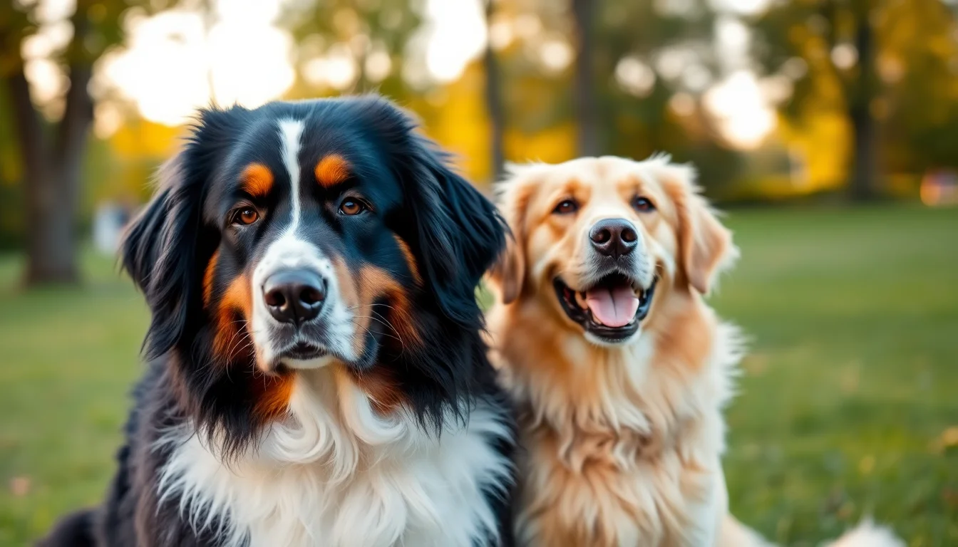 Bernes de la Montaña vs Golden Retriever
