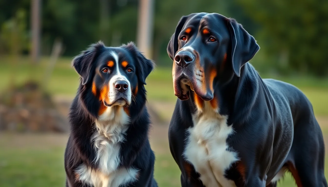 Bernes de la Montaña vs Gran Danés