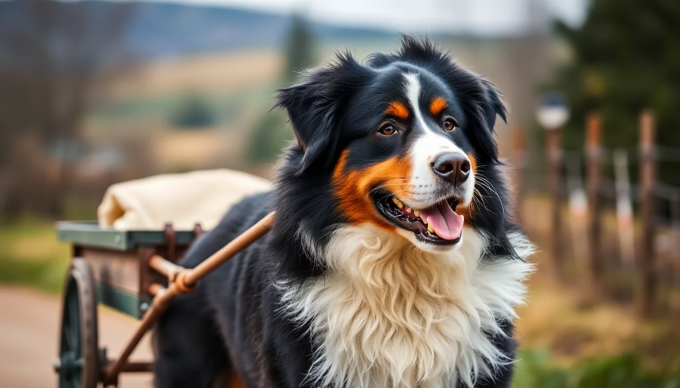 Entrenamiento de tracción con el Bernes de la Montaña