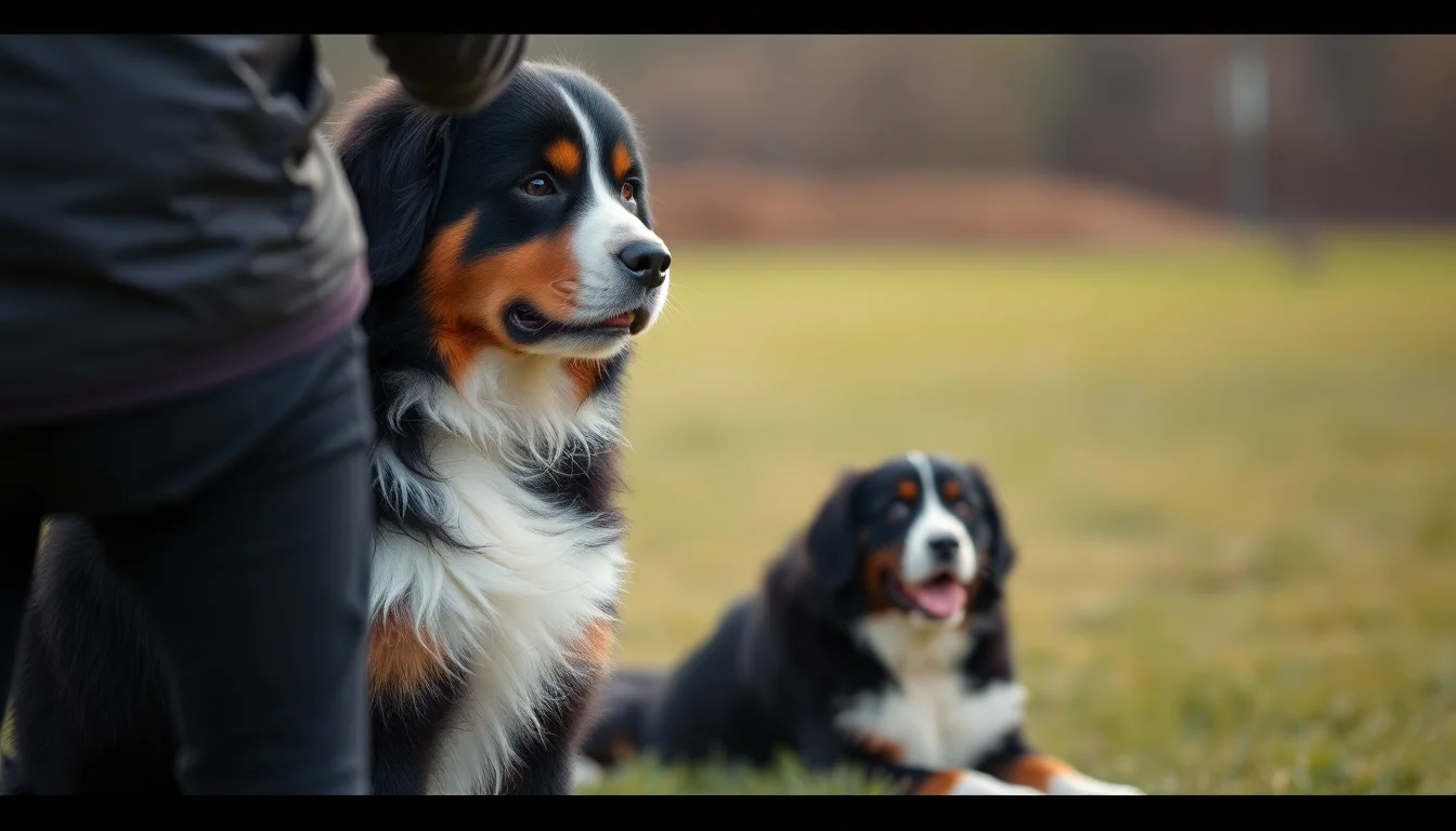 Obediencia básica: comandos esenciales para el Bernes de la Montaña
