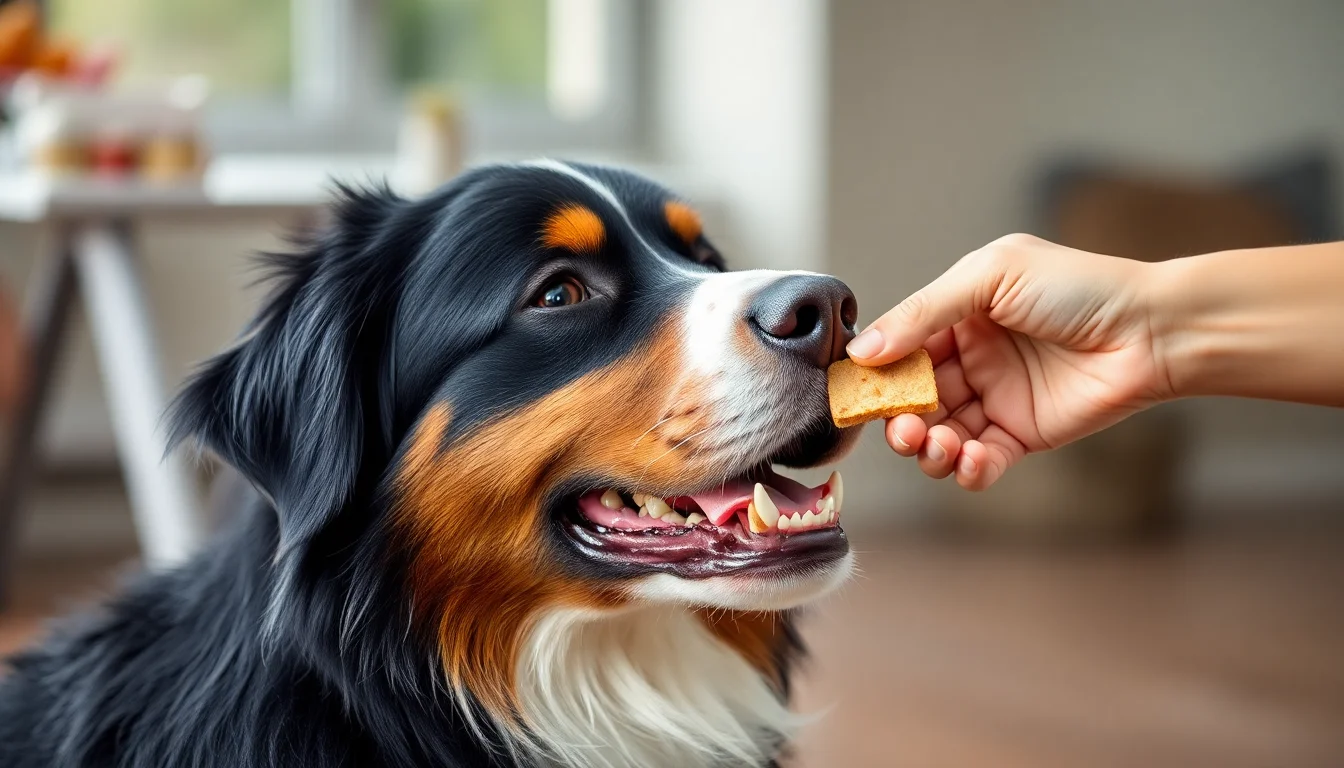 Refuerzo positivo para razas grandes como el Bernes