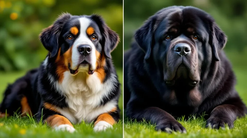 Bernes de la Montaña y Gran Danés comparados